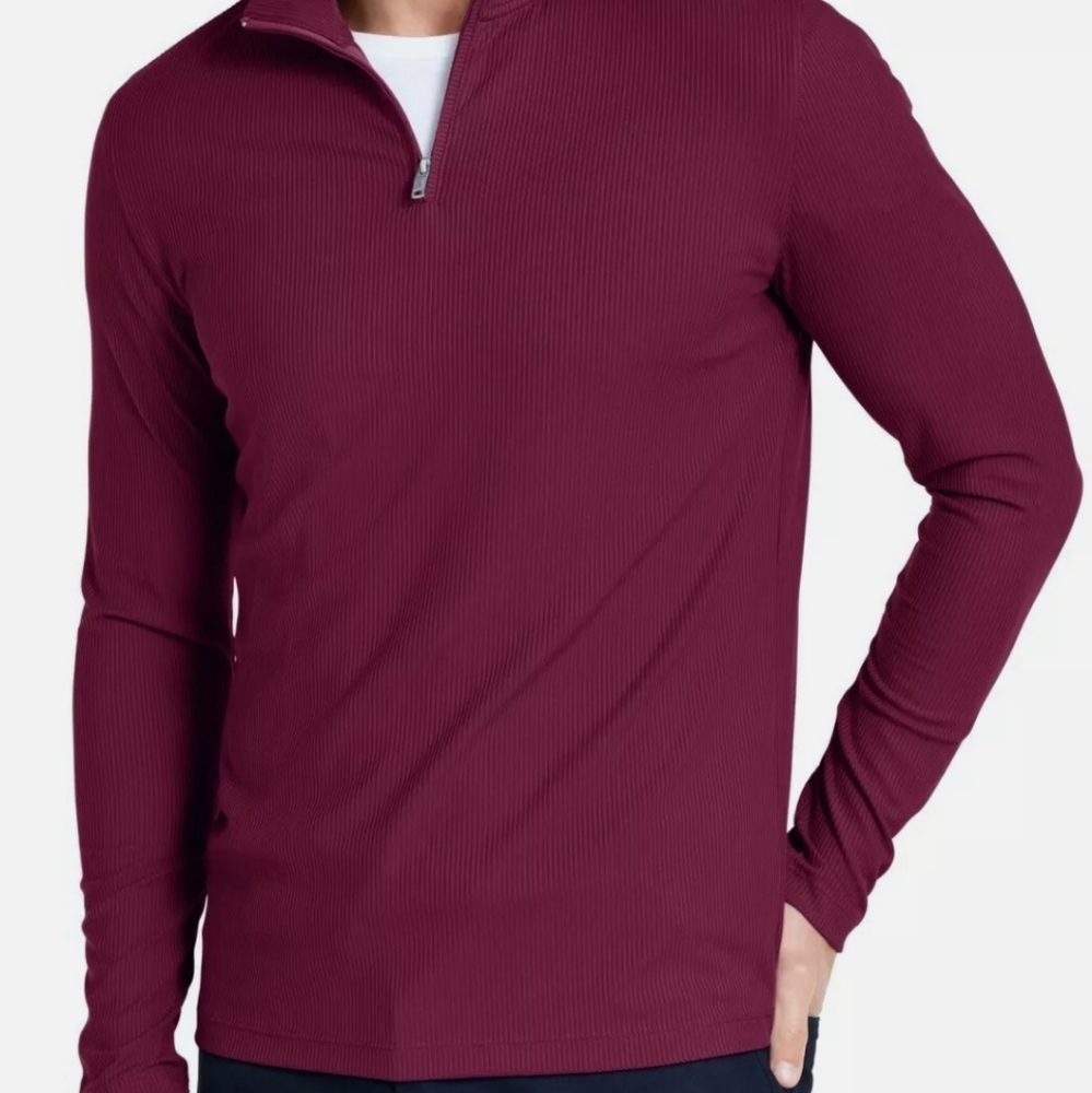 Alfani stretch 1/4 zip sweater - Picture 1 of 11